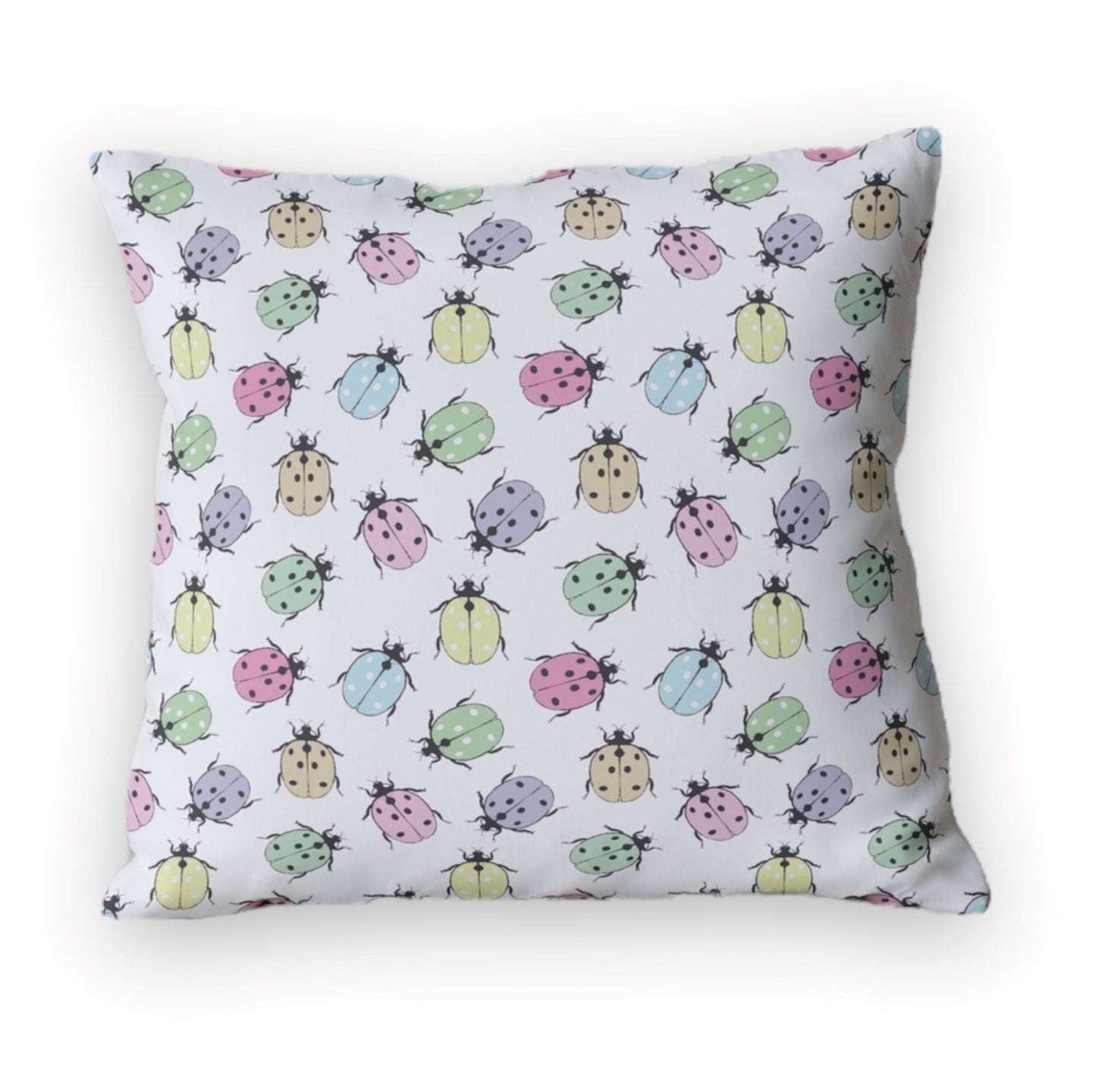 Pastel Ladybird Cushion