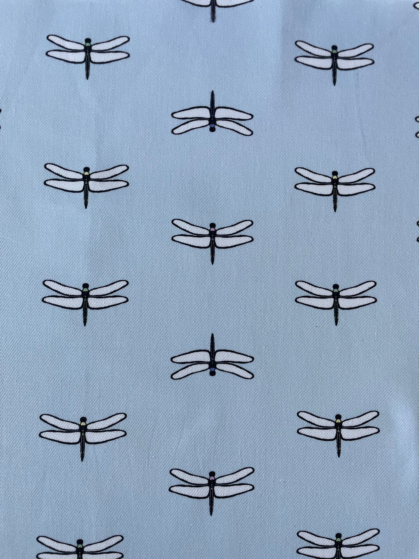 Light Blue Dragonfly Fabric