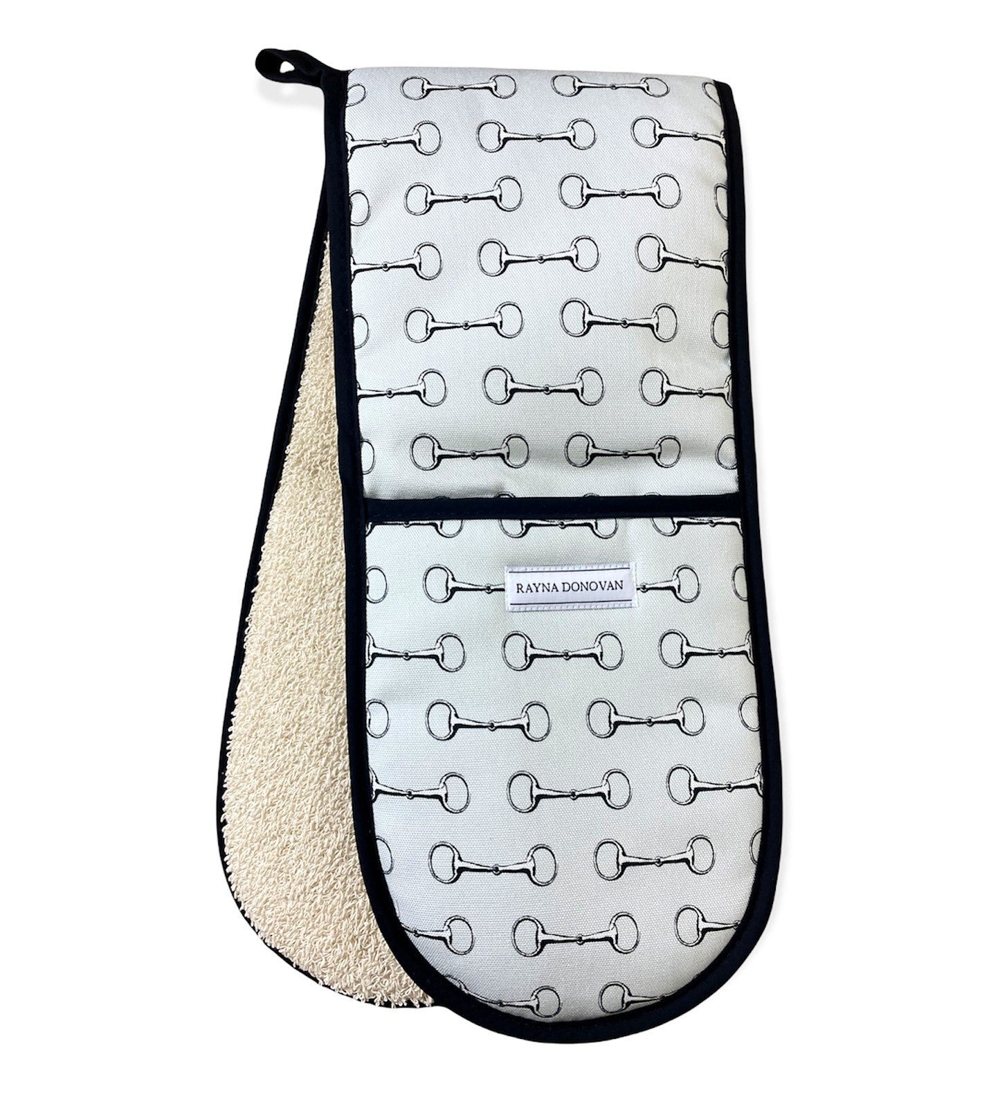 Eggbutt snaffle double oven glove